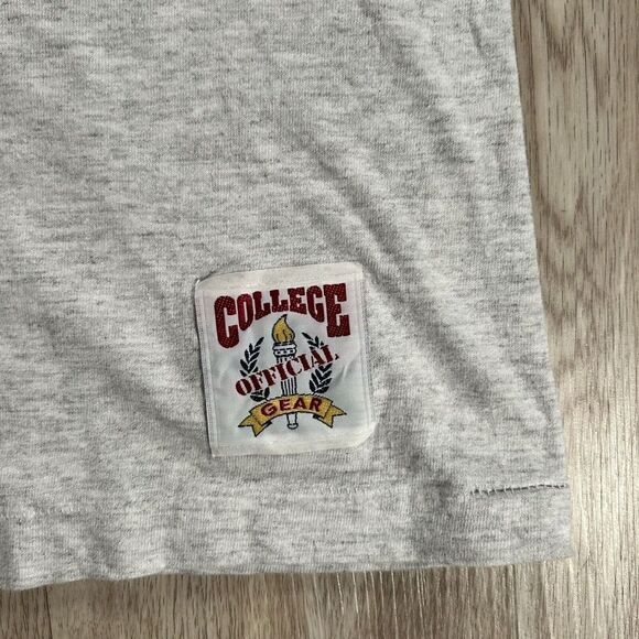 Vintage Youngstown State Penguins T-Shirt Men Medium College Single Stitch Gray‎ - Picture 3 of 9